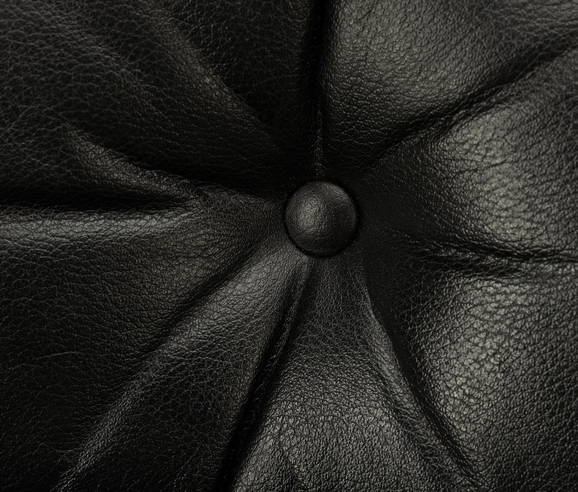 Black Leather Mid-Century Modern Swivel Chair by H.W. Klein for Bramin, 1960s For Sale 6