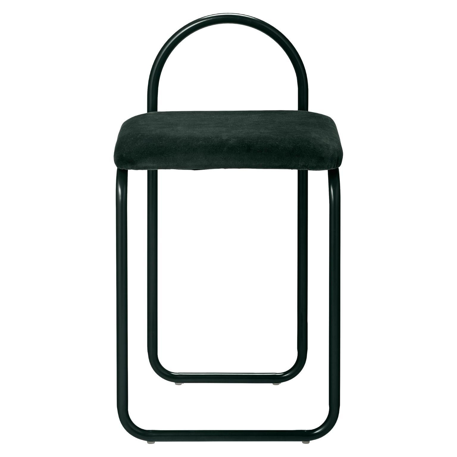Chaise de salle à manger minimaliste en cuir noir en vente 4