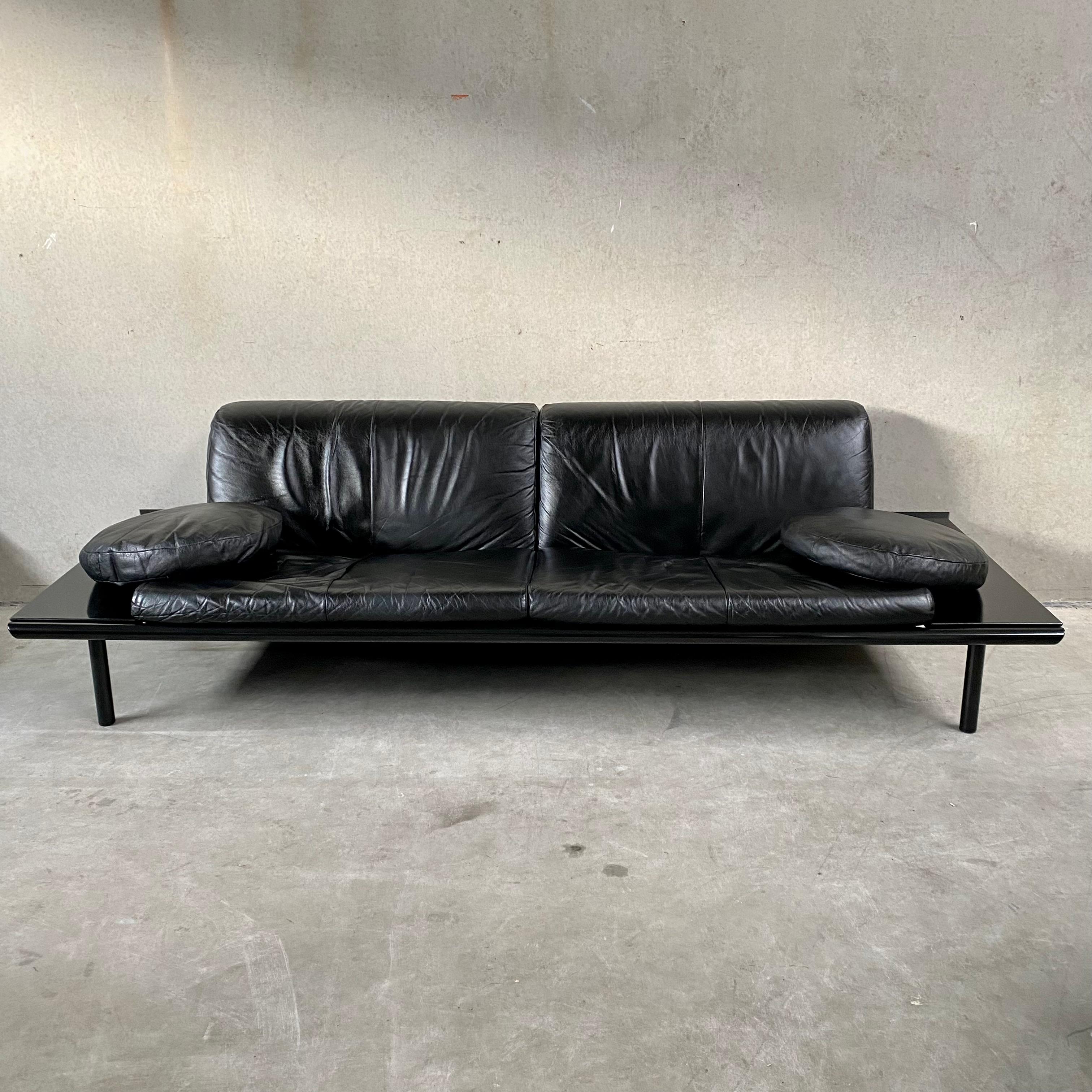 mission leather sofa