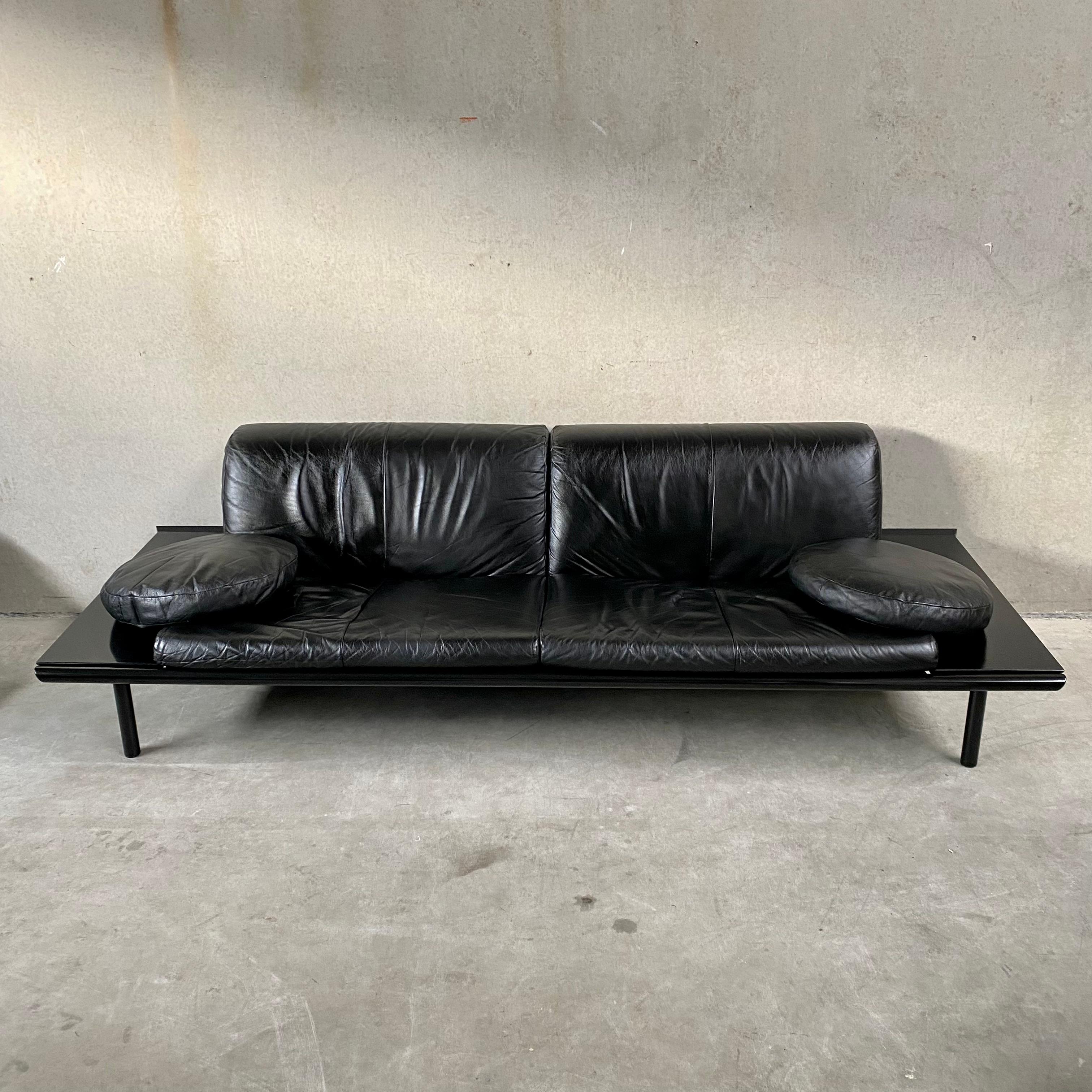 Late 20th Century Black Leather 
