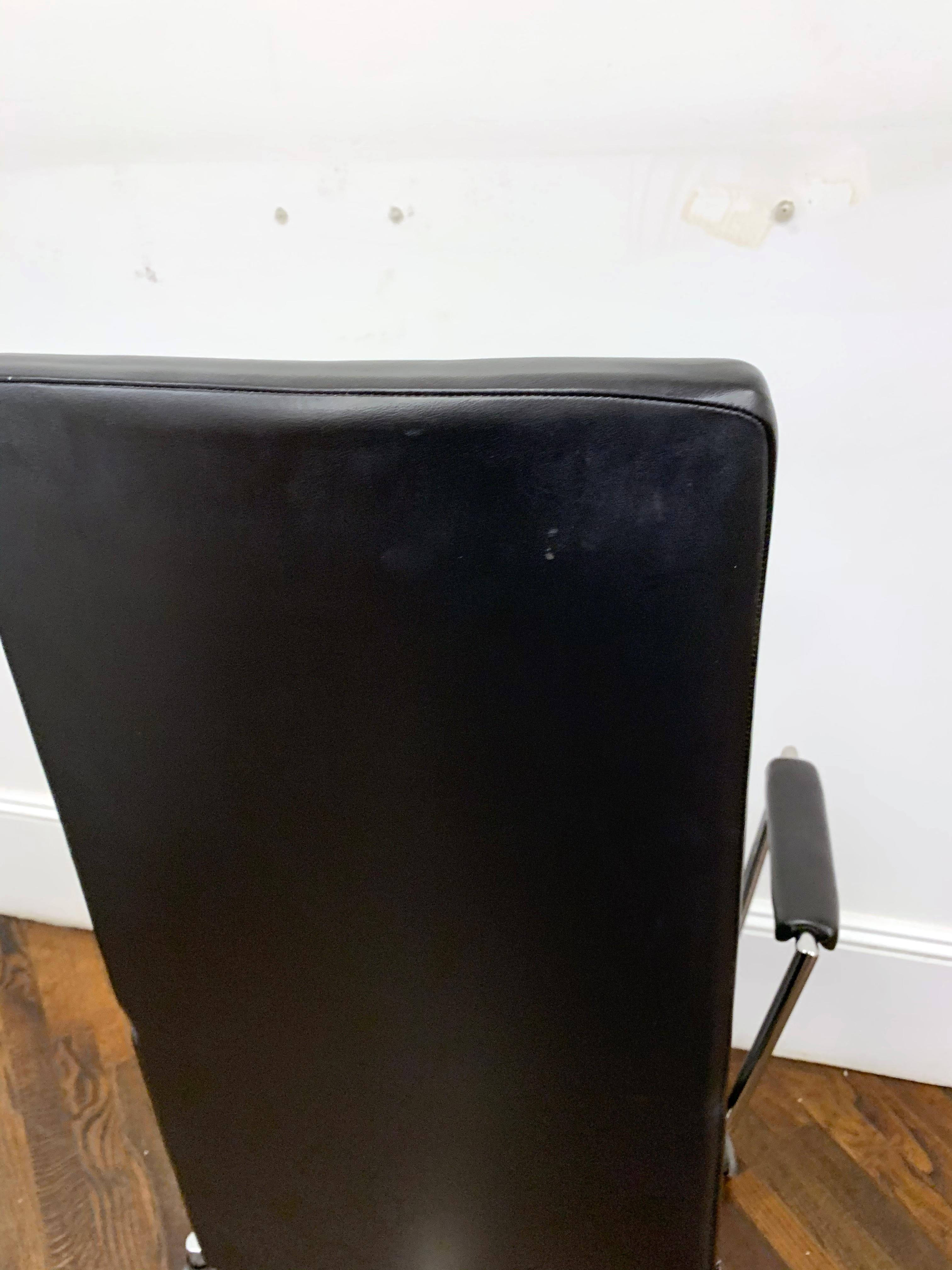 Black Leather Office Chair 7