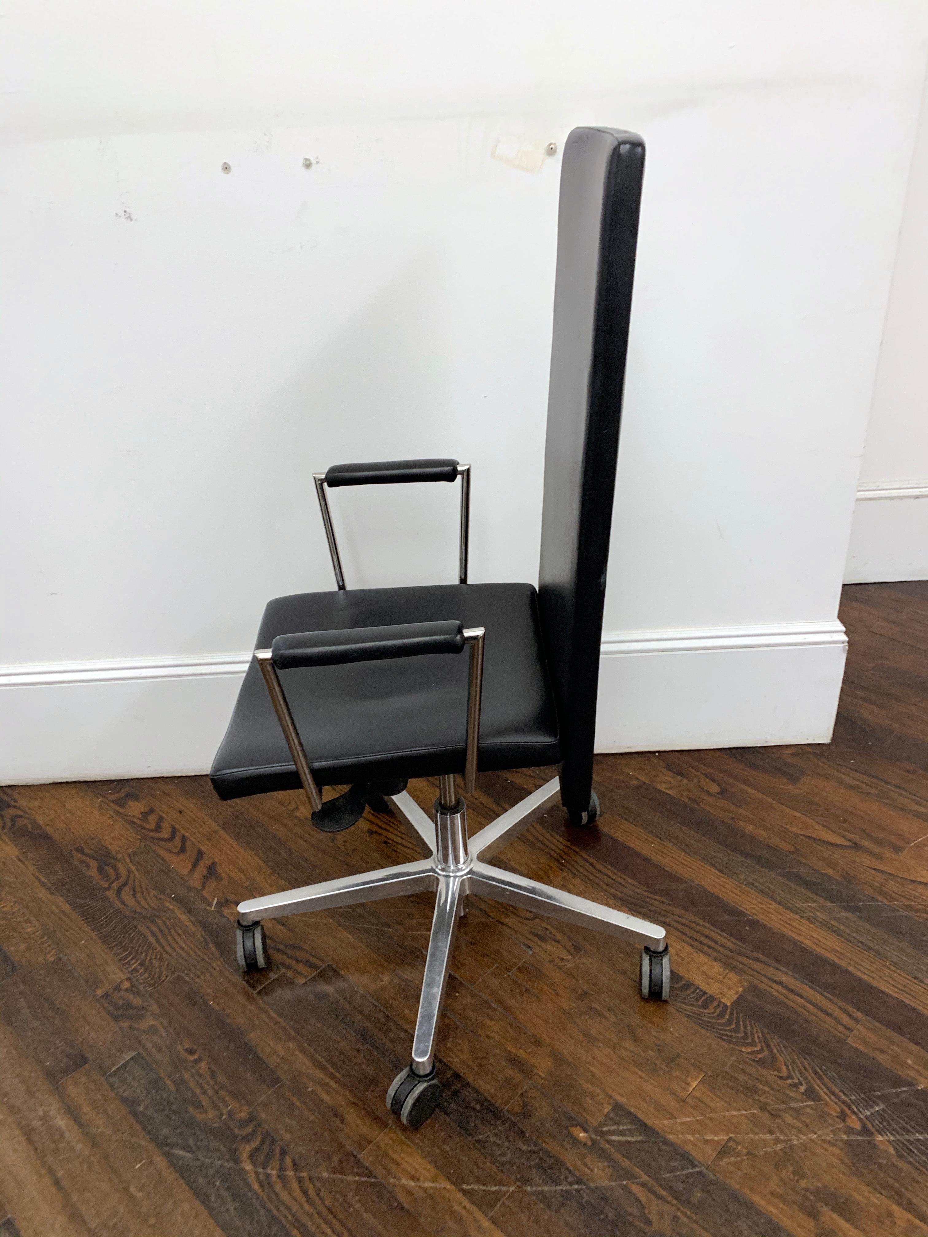 Black Leather Office Chair 9