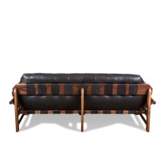 Sofá Ojai de piel negra by Lawson-Fenning