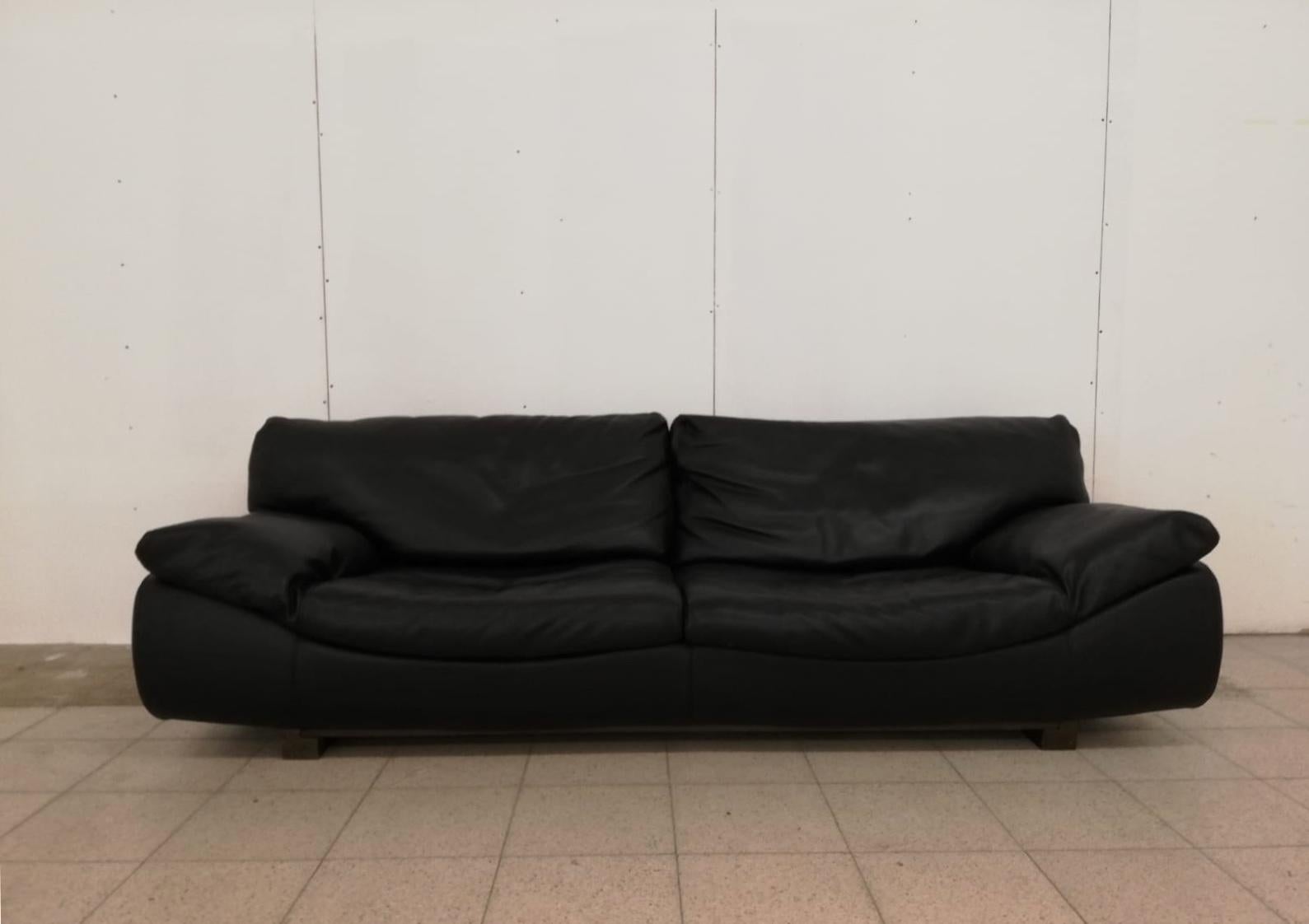 Black Leather Postmodern, Roche Bobois Sofa Set, Living Room Set FINAL SALE! 5