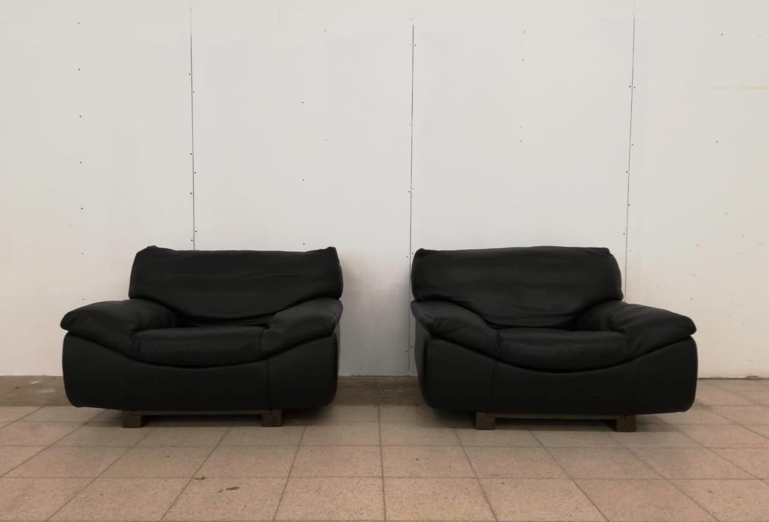 Black Leather Postmodern, Roche Bobois Sofa Set, Living Room Set FINAL SALE! 7