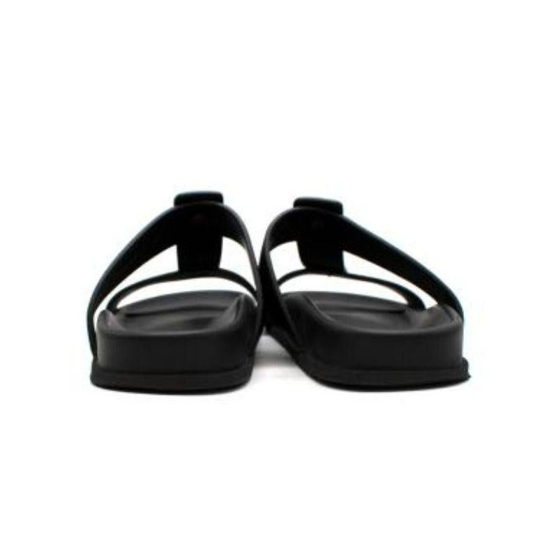 Women's black leather Roman Stud sandals For Sale