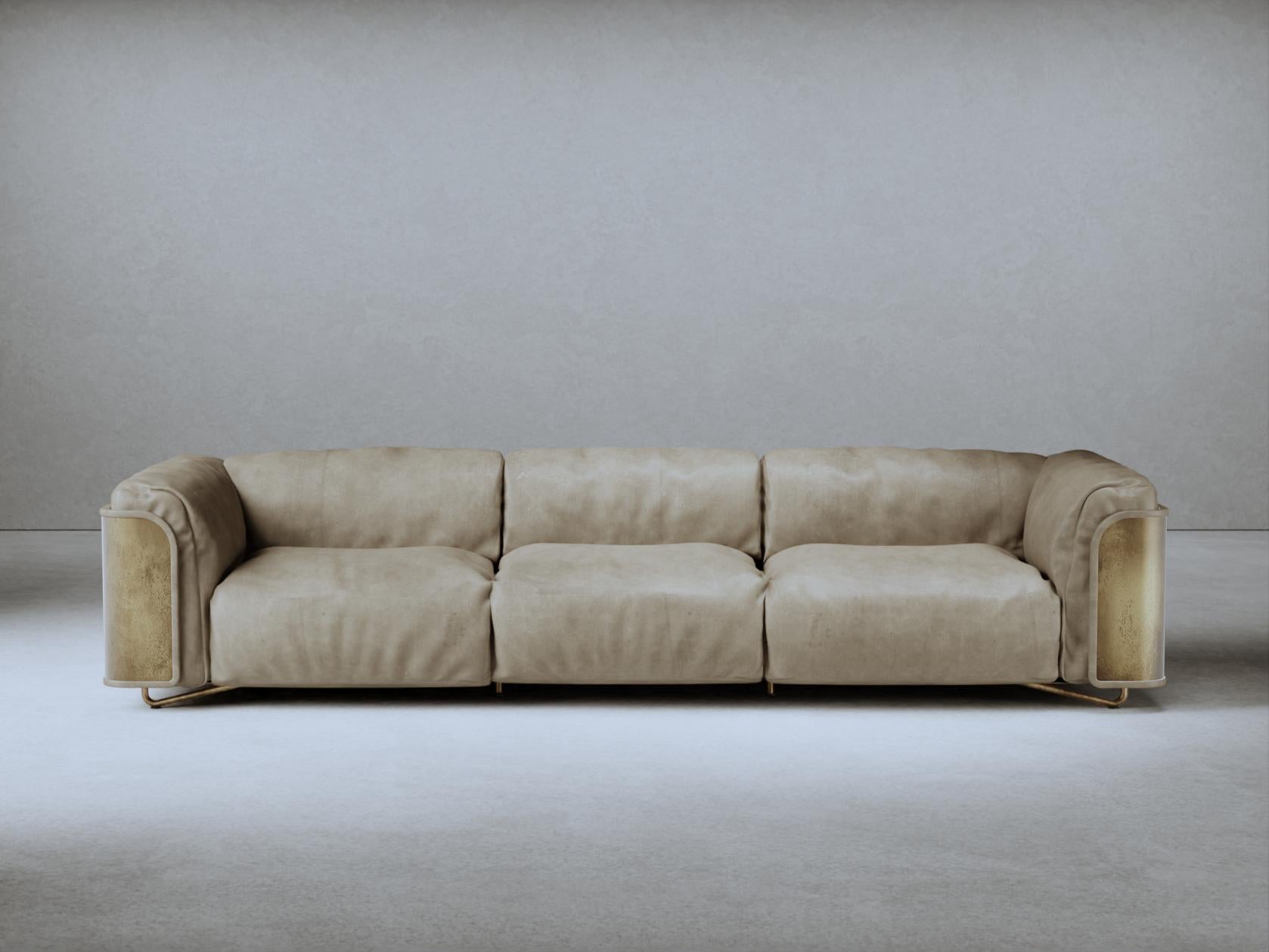 Schwarzes Saint Germain-Sofa aus Leder von Gio Pagani (Sonstiges) im Angebot