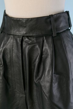 Schwarzes Leder kurz ALEXANDRE VAUTHIER Neu