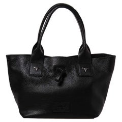 Black leather shoulder bag NWOT