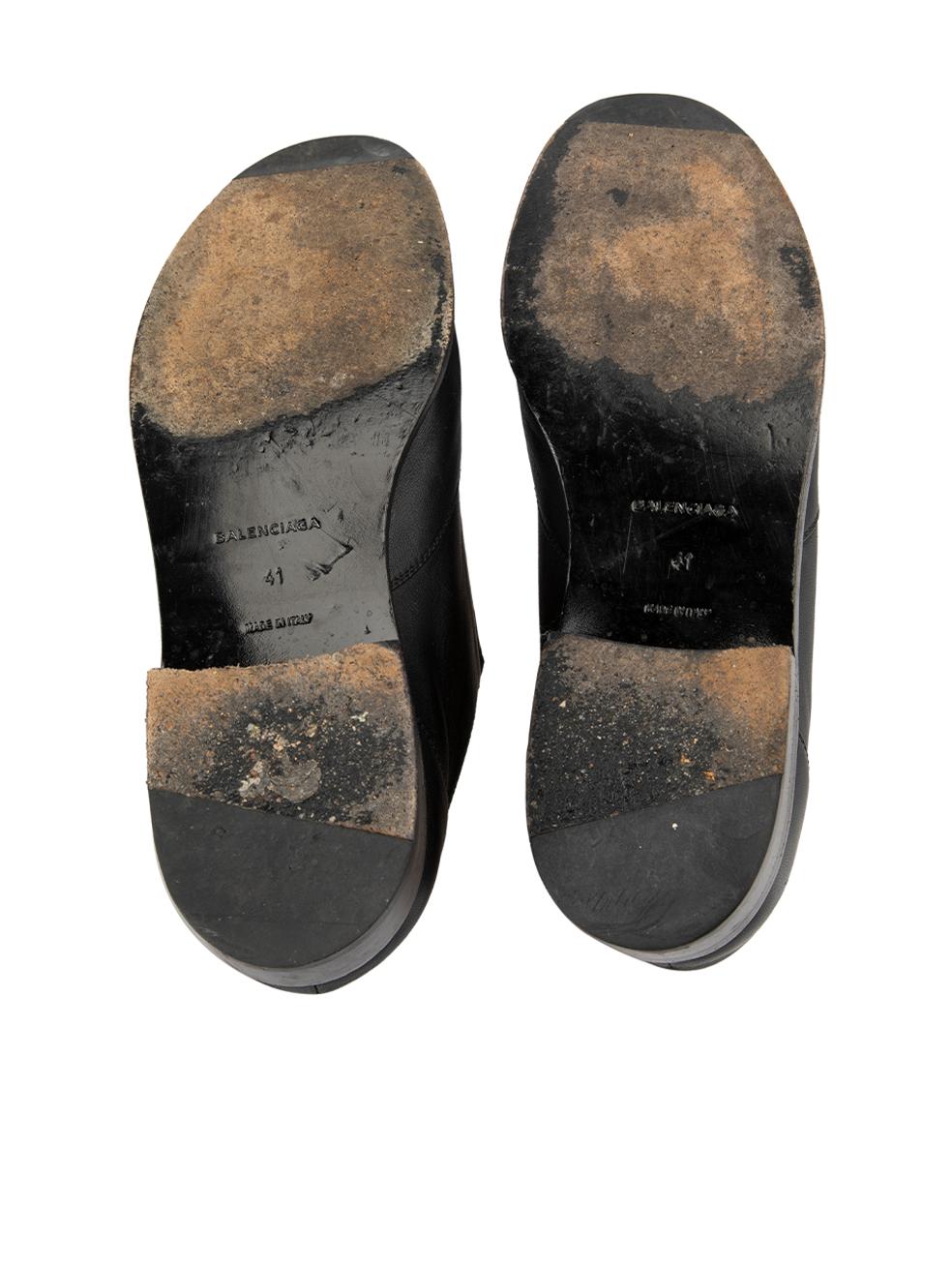 Chaussures Oxford en cuir noir à clous Taille IT 41 Pour femmes en vente