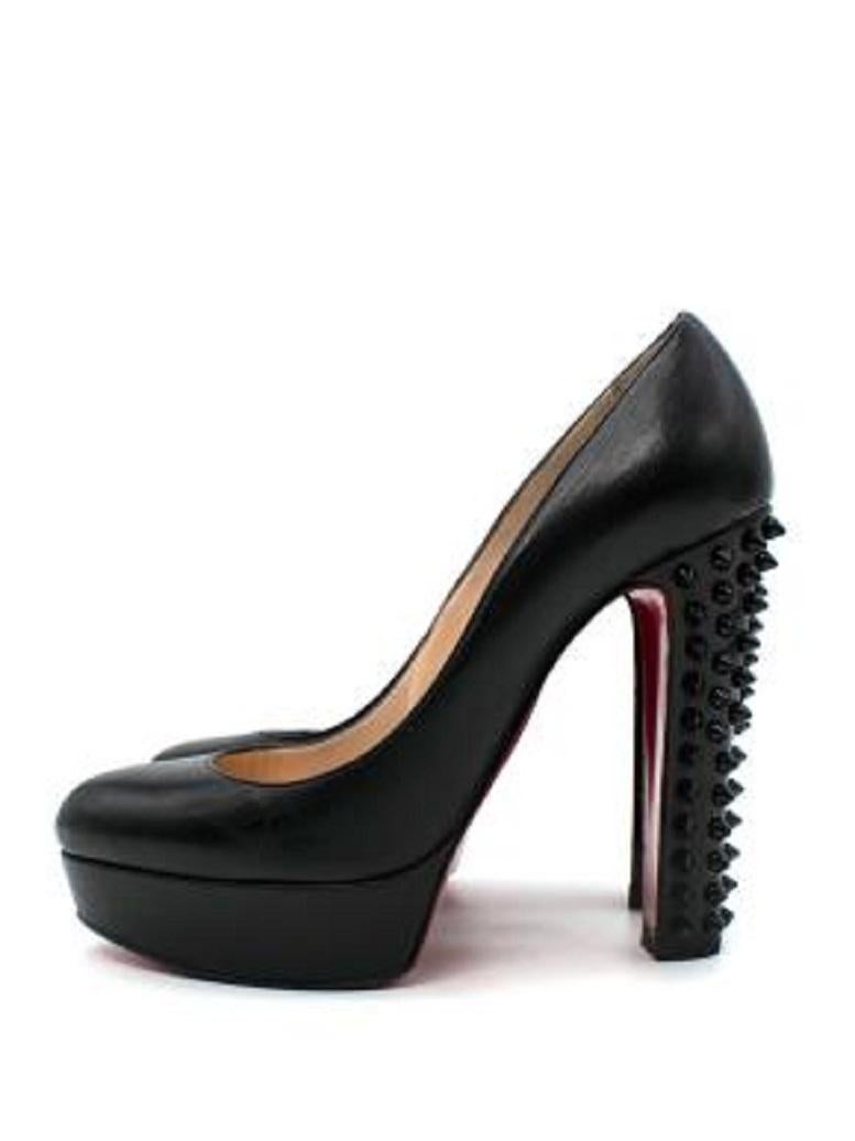 black studded christian louboutin heels