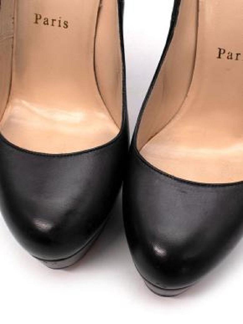 black studded high heels