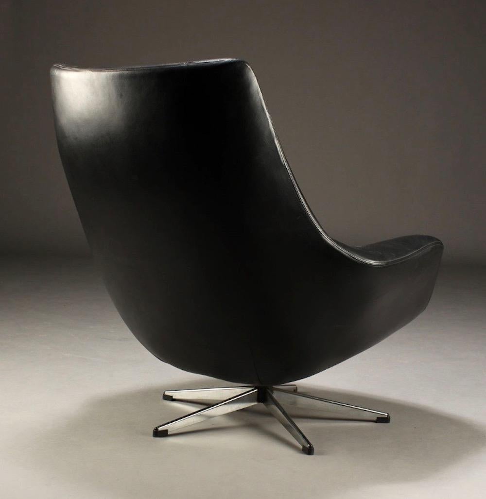 Mid-Century Modern Fauteuil pivotant Henry Walter Klein pour Bramin