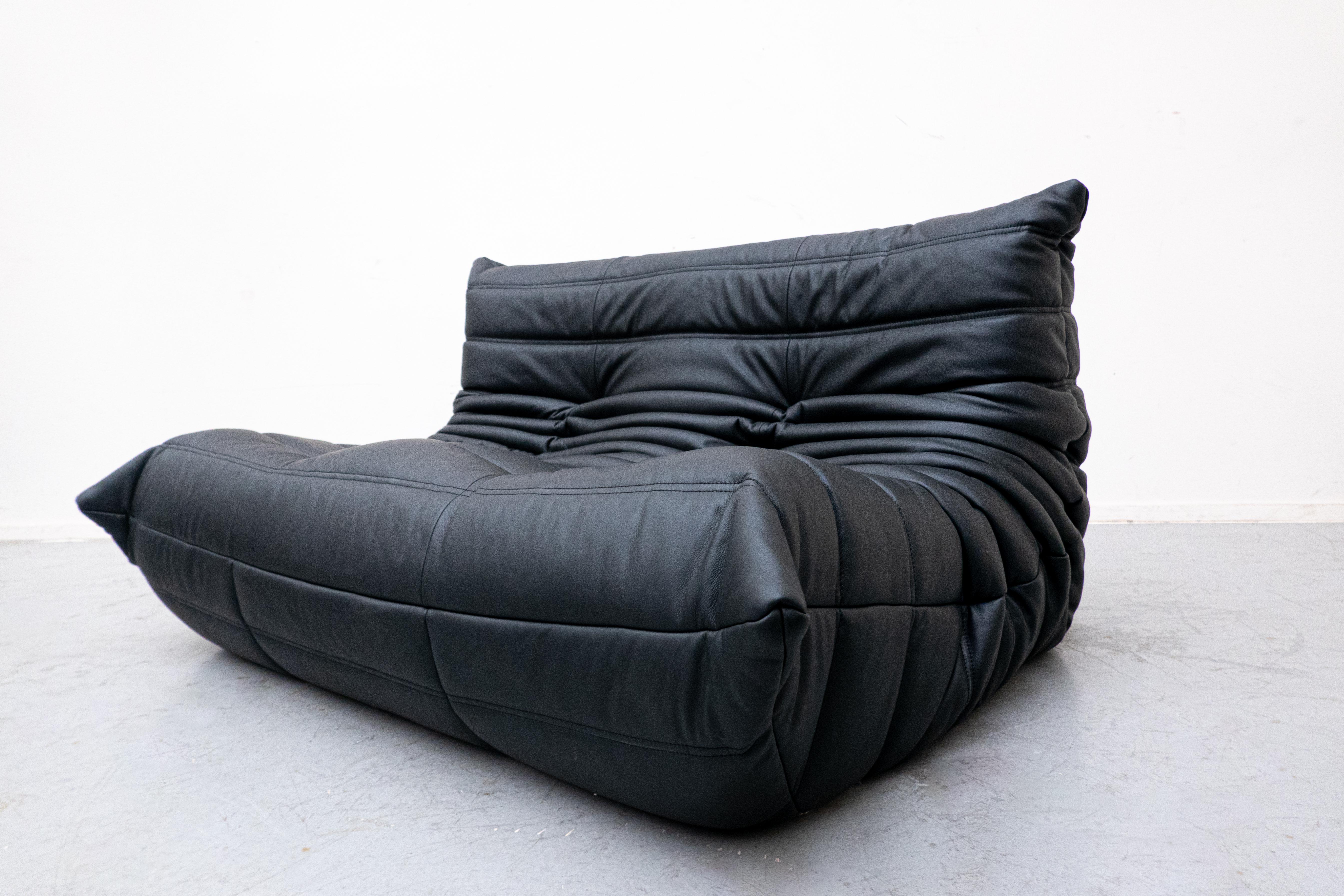 Late 20th Century Black Leather 