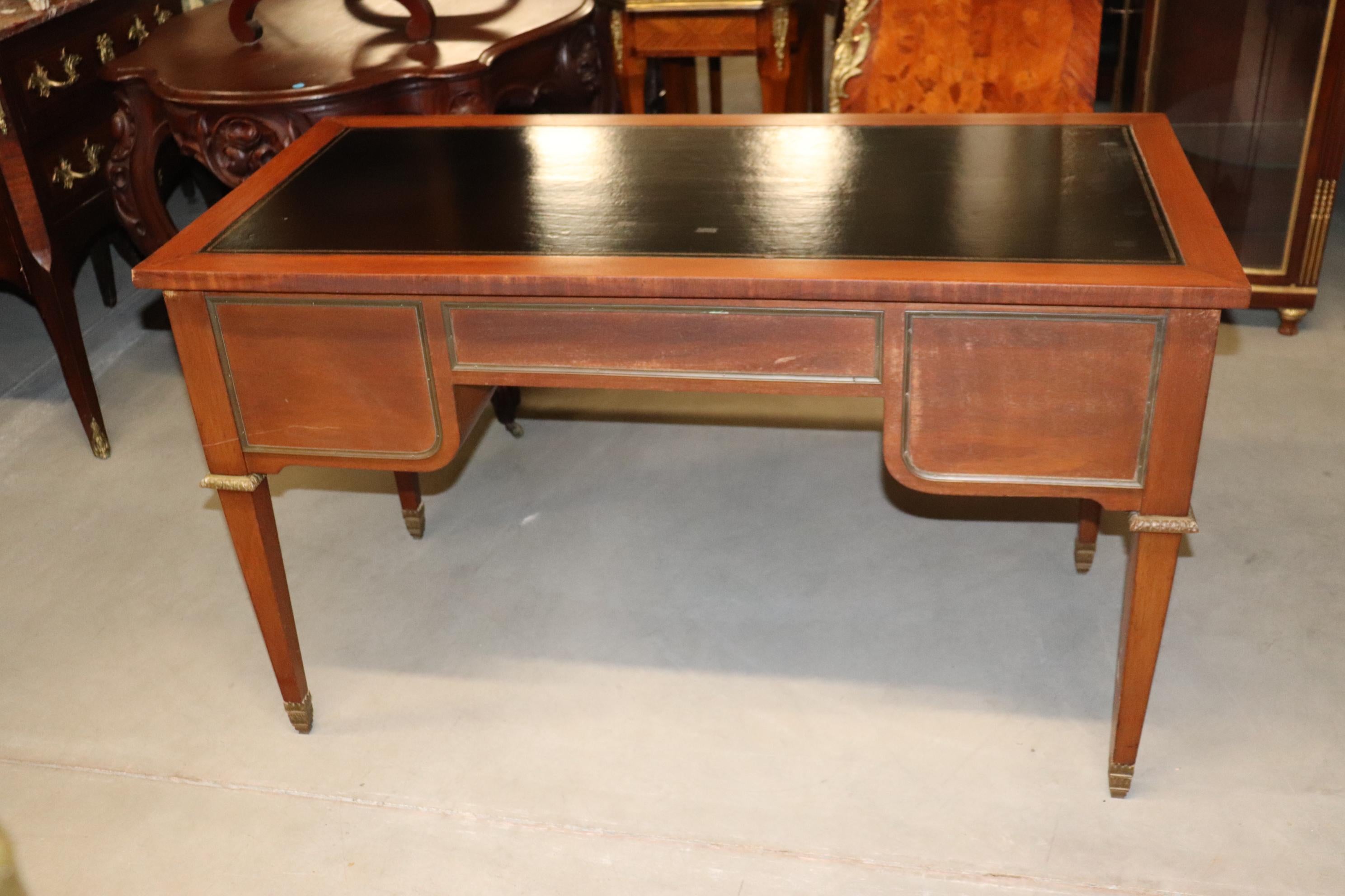 leather top writing desk