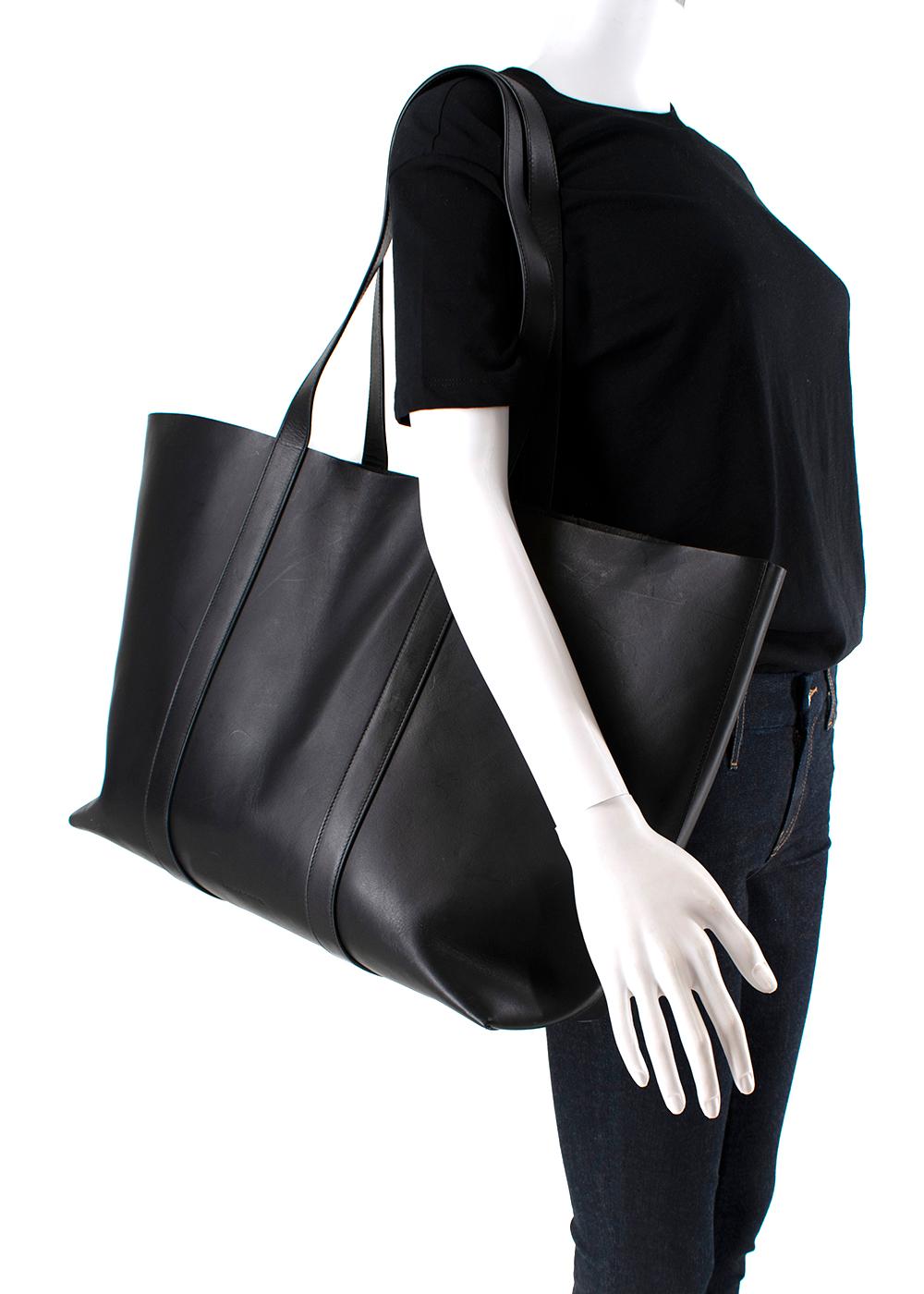 Black Leather Tote Bag For Sale 7
