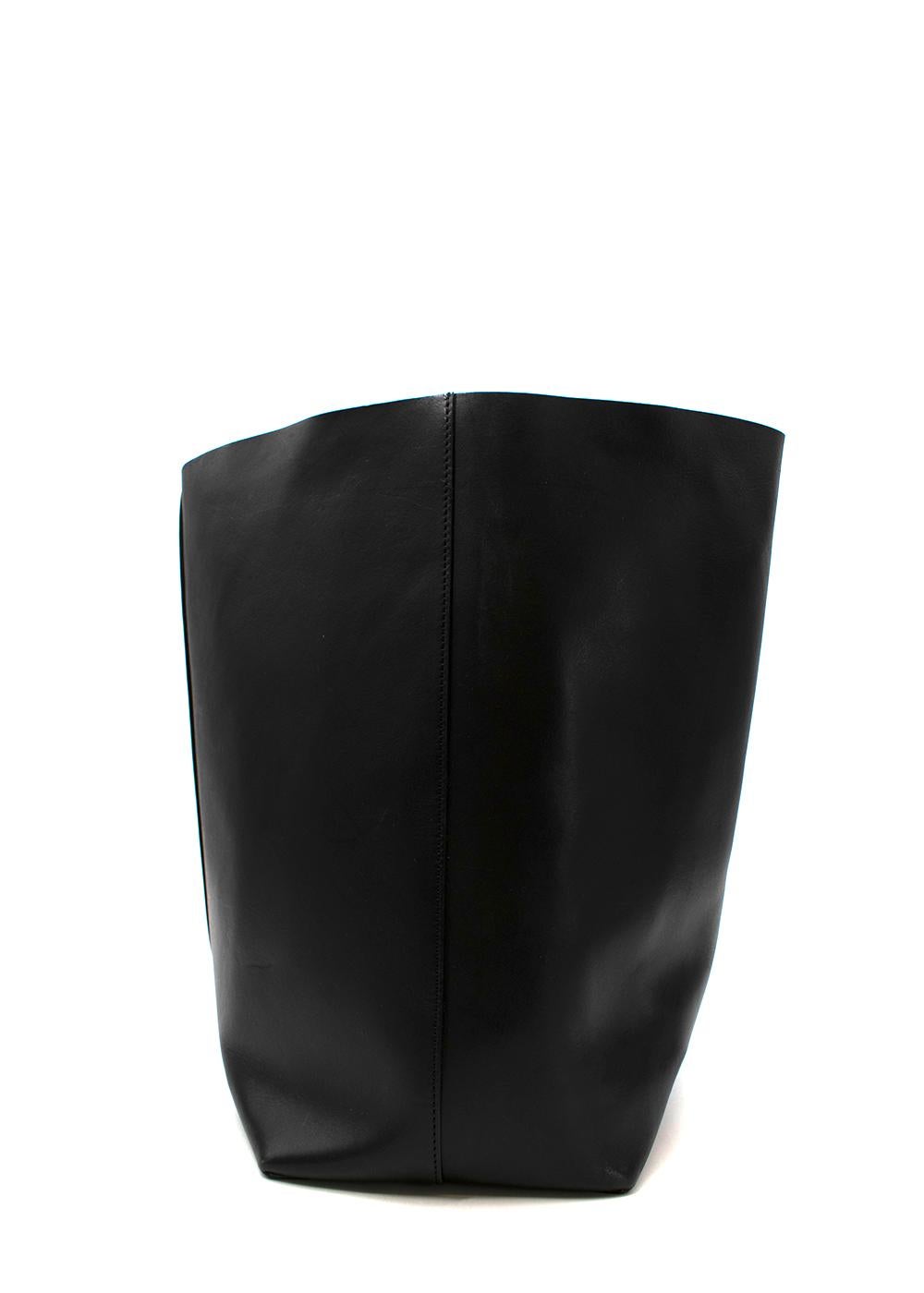 black oversized tote bag