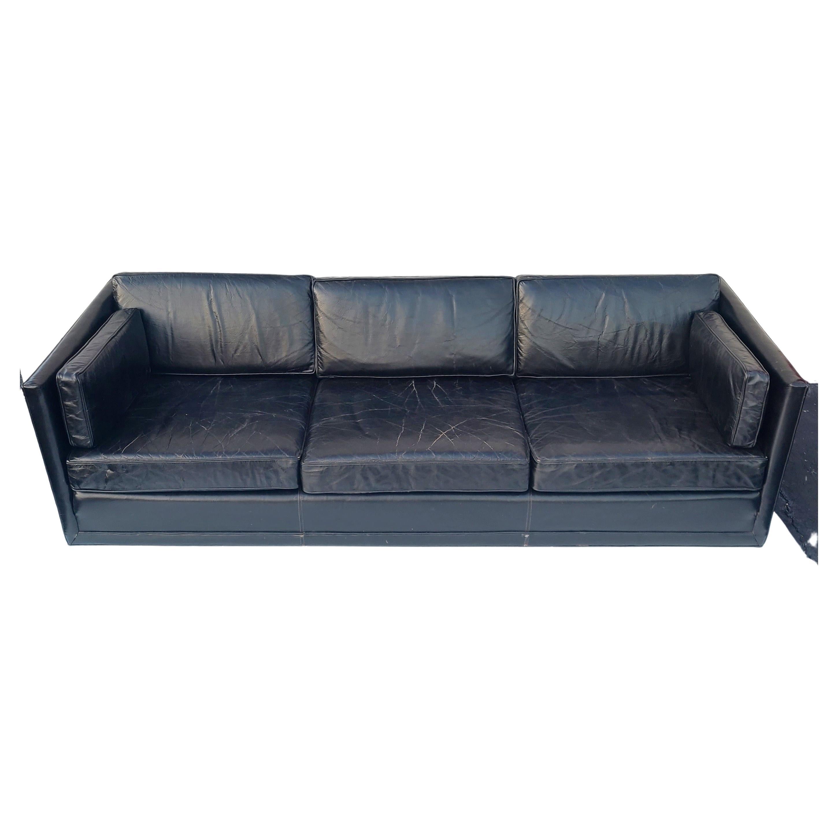 tuxedo sofa leather