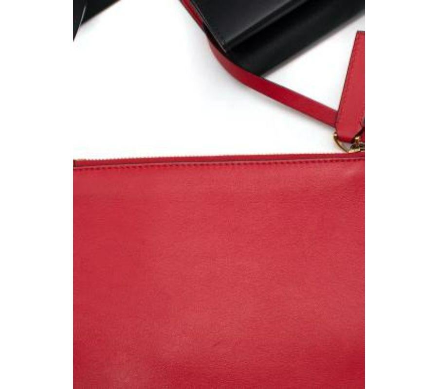Valentino Black Leather V-Logo Tote Bag For Sale 2