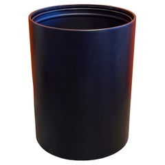 Waschbecken aus schwarzem Leder mit Leinen von Stuart Kern