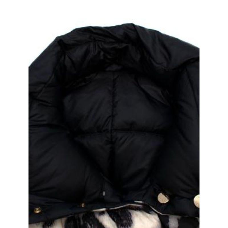 Women's Black/Leopard Reversible Down Jacket For Sale