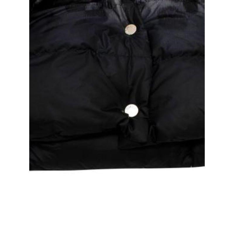 Black/Leopard Reversible Down Jacket For Sale 3