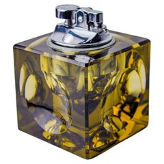 Briquet noir d'Antonio Imperatore, verre de Murano, Italie, 1970