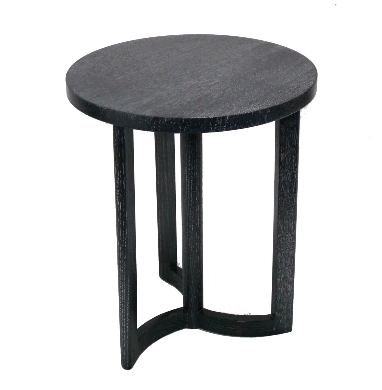 Propeller-Tisch aus schwarzer Eiche mit Untergestell in der Art von Samuel Marx (amerikanisch) im Angebot