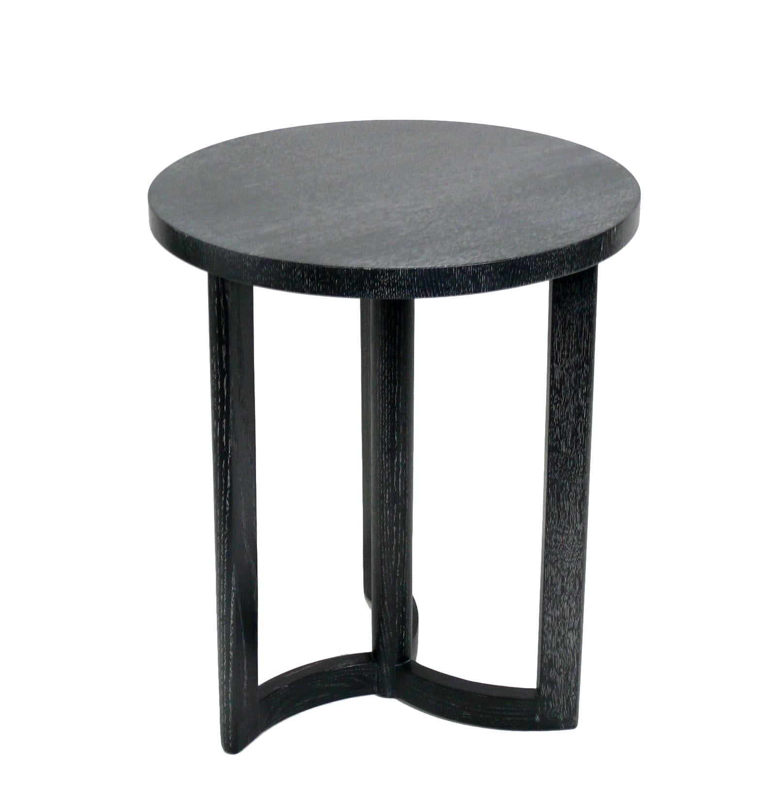 Propeller-Tisch aus schwarzer Eiche mit Untergestell in der Art von Samuel Marx im Zustand „Gut“ im Angebot in Atlanta, GA
