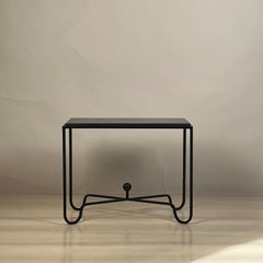 Black Limestone 'Entretoise' End Table by Design Frères
