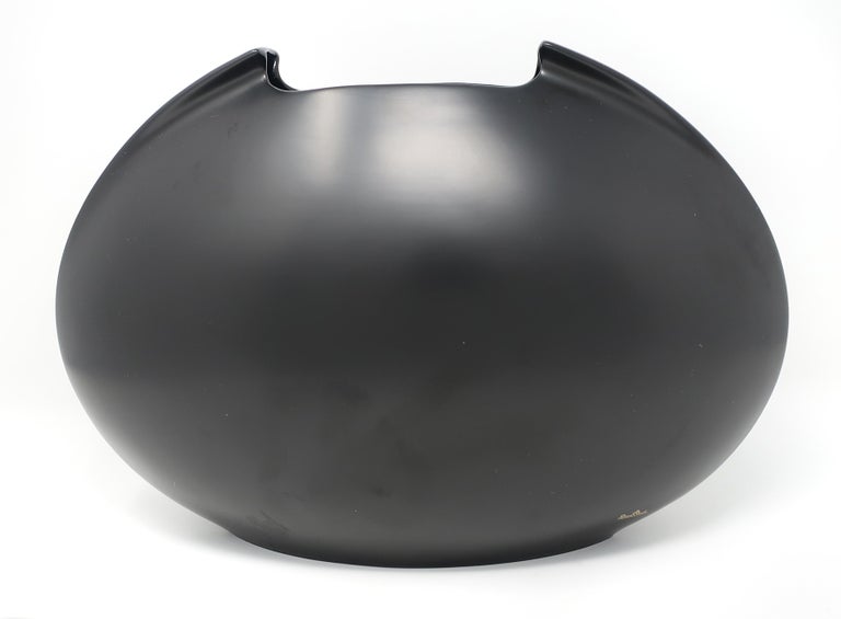 Black Lino Sabattini Tasca Vase for Rosenthal at 1stDibs