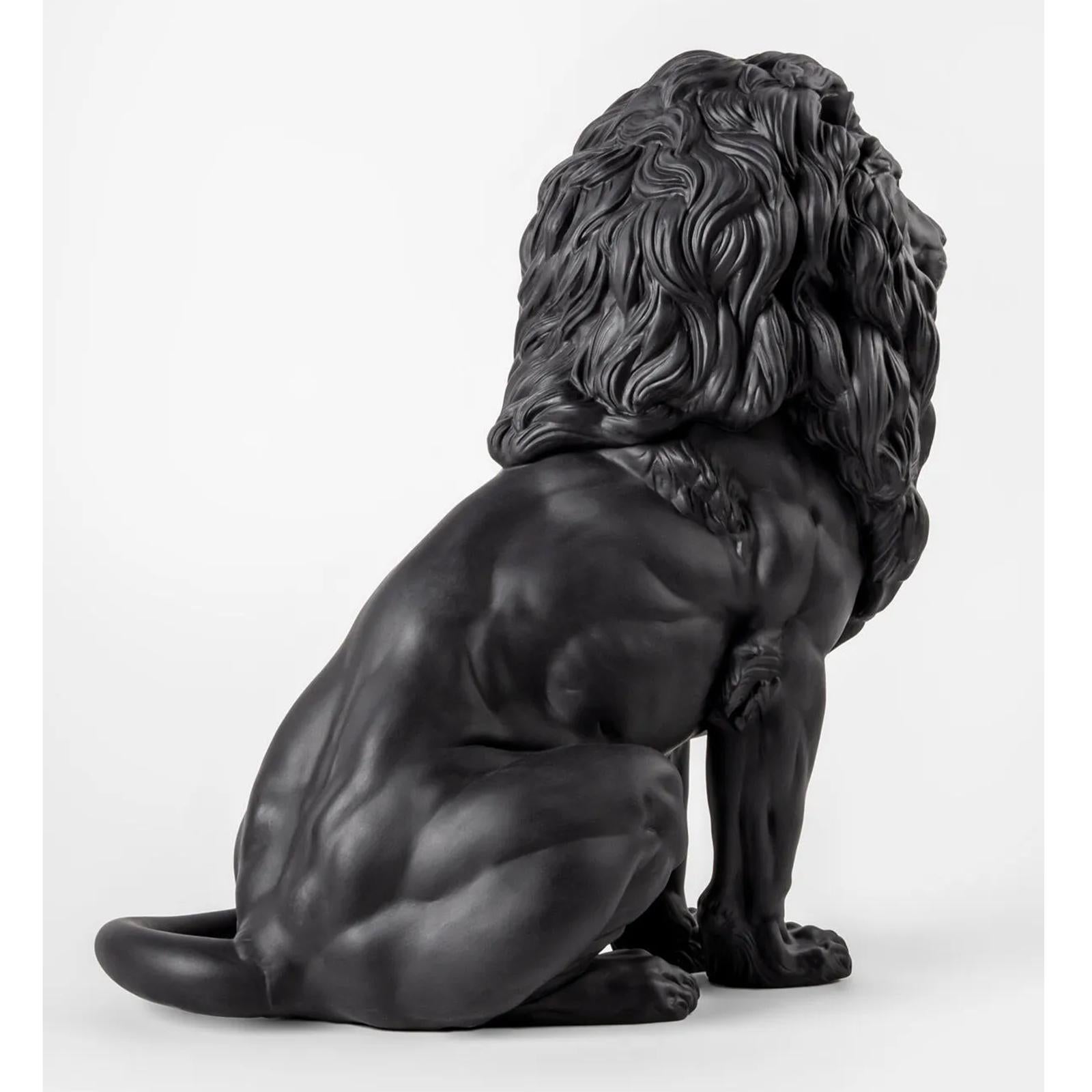 Scultura di leone nero In condizioni Nuovo in vendita a Paris, FR