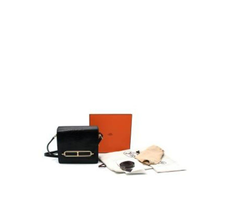 Borsa Hermes Mini Roulis 18 in lucertola nera
 
 Questo articolo è un rarissimo 