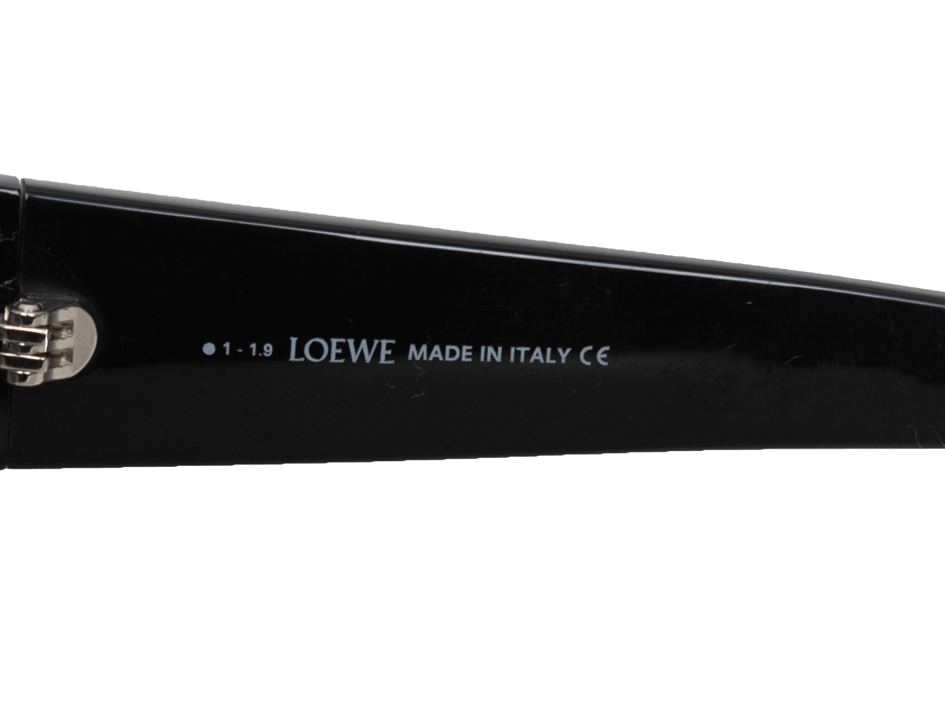 Women's or Men's Black Loewe Acetate Shield Sunglasses For Sale