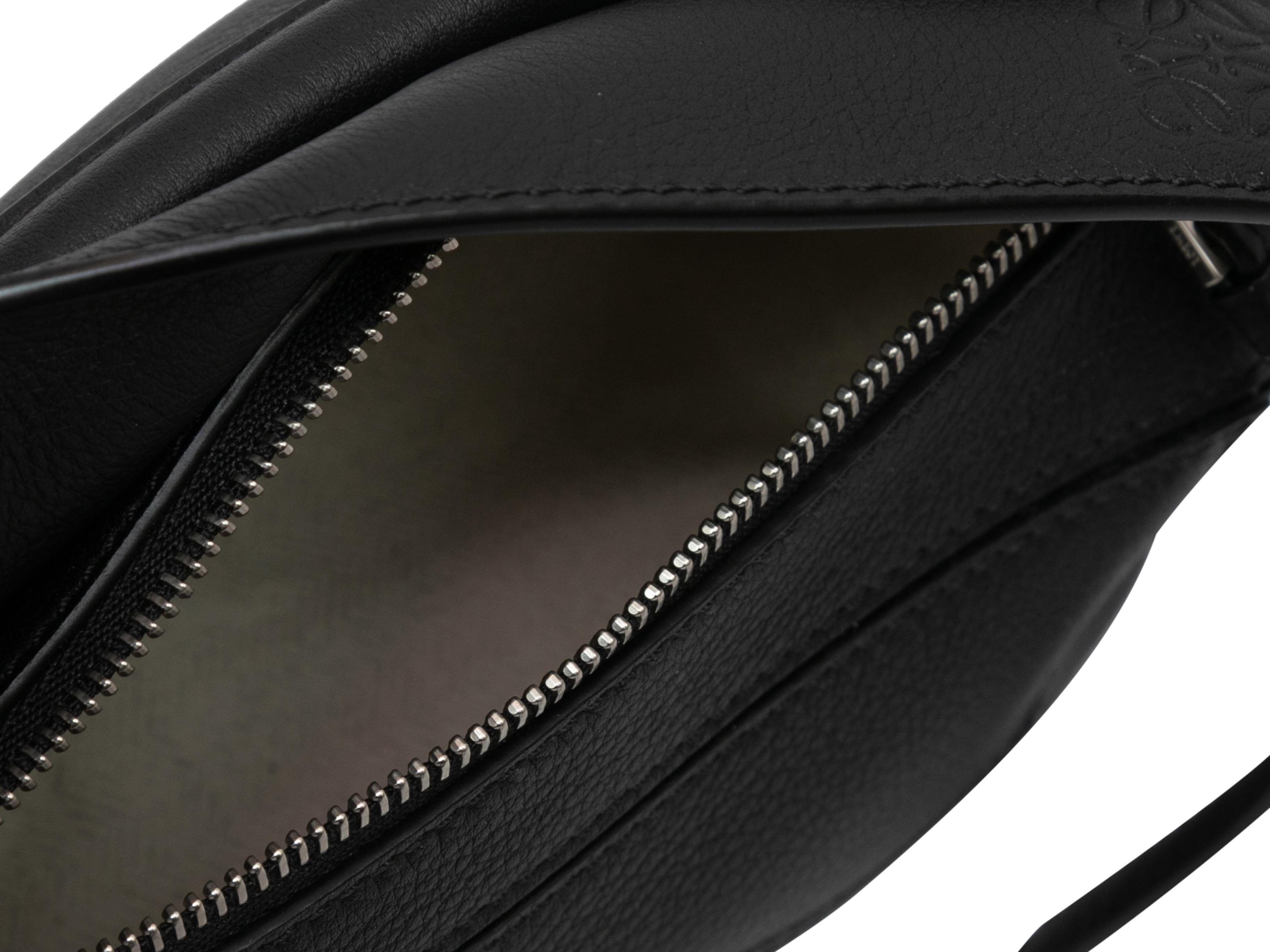 Black Loewe Mini Leather Puzzle Crossbody Bag For Sale 1