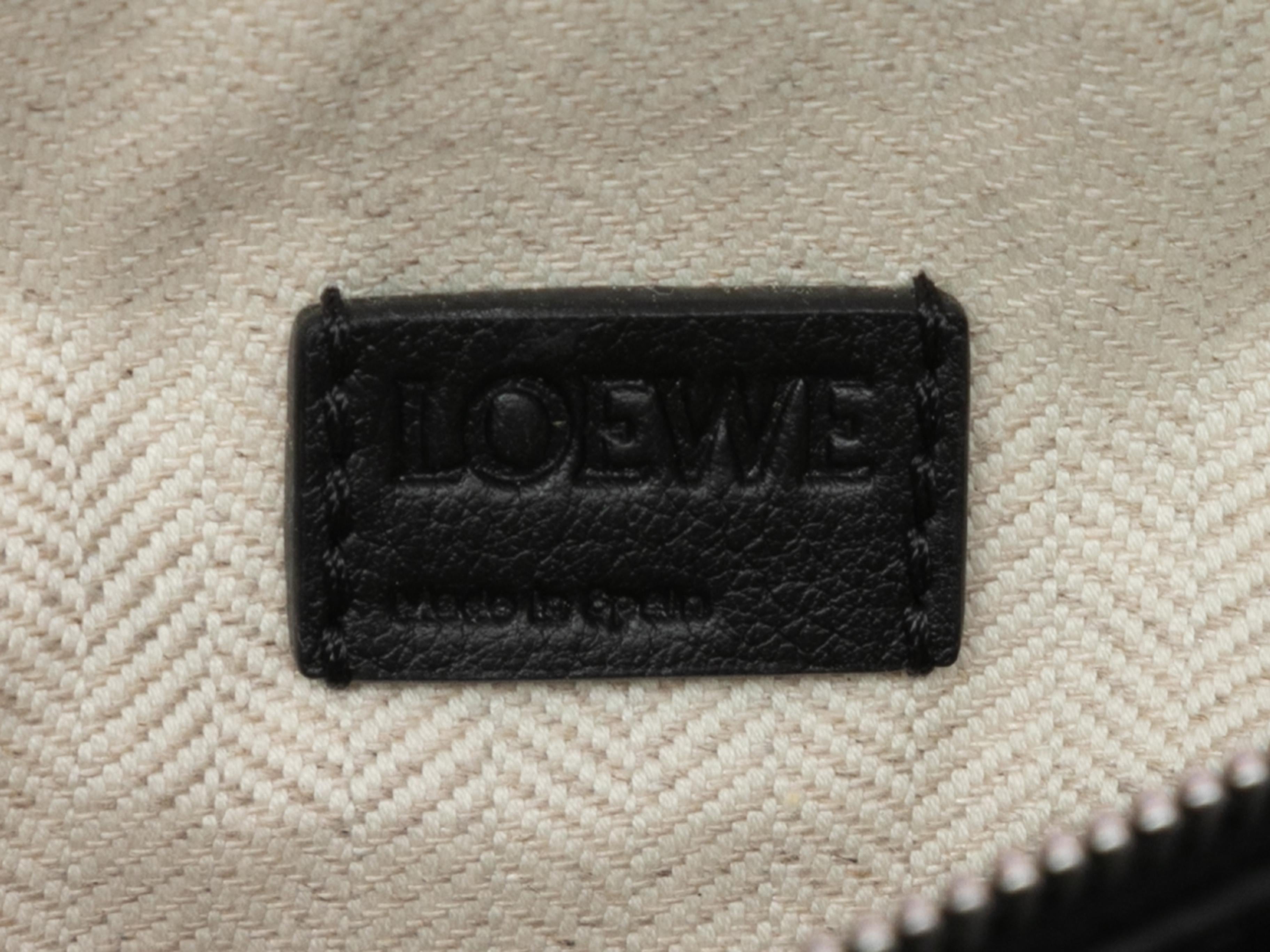 Black Loewe Mini Leather Puzzle Crossbody Bag For Sale 2