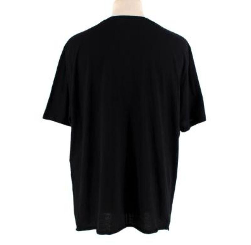 Black Logo Print T-shirt In Good Condition For Sale In London, GB