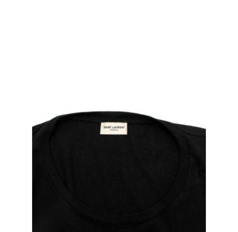 Black Logo Print T-shirt For Sale 1