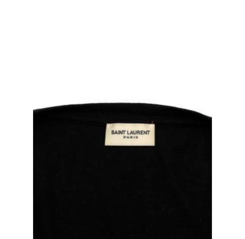 Black Logo Print T-shirt For Sale 2