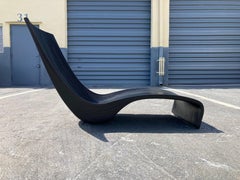 Black Lolo Chair Chaise from Piegatto