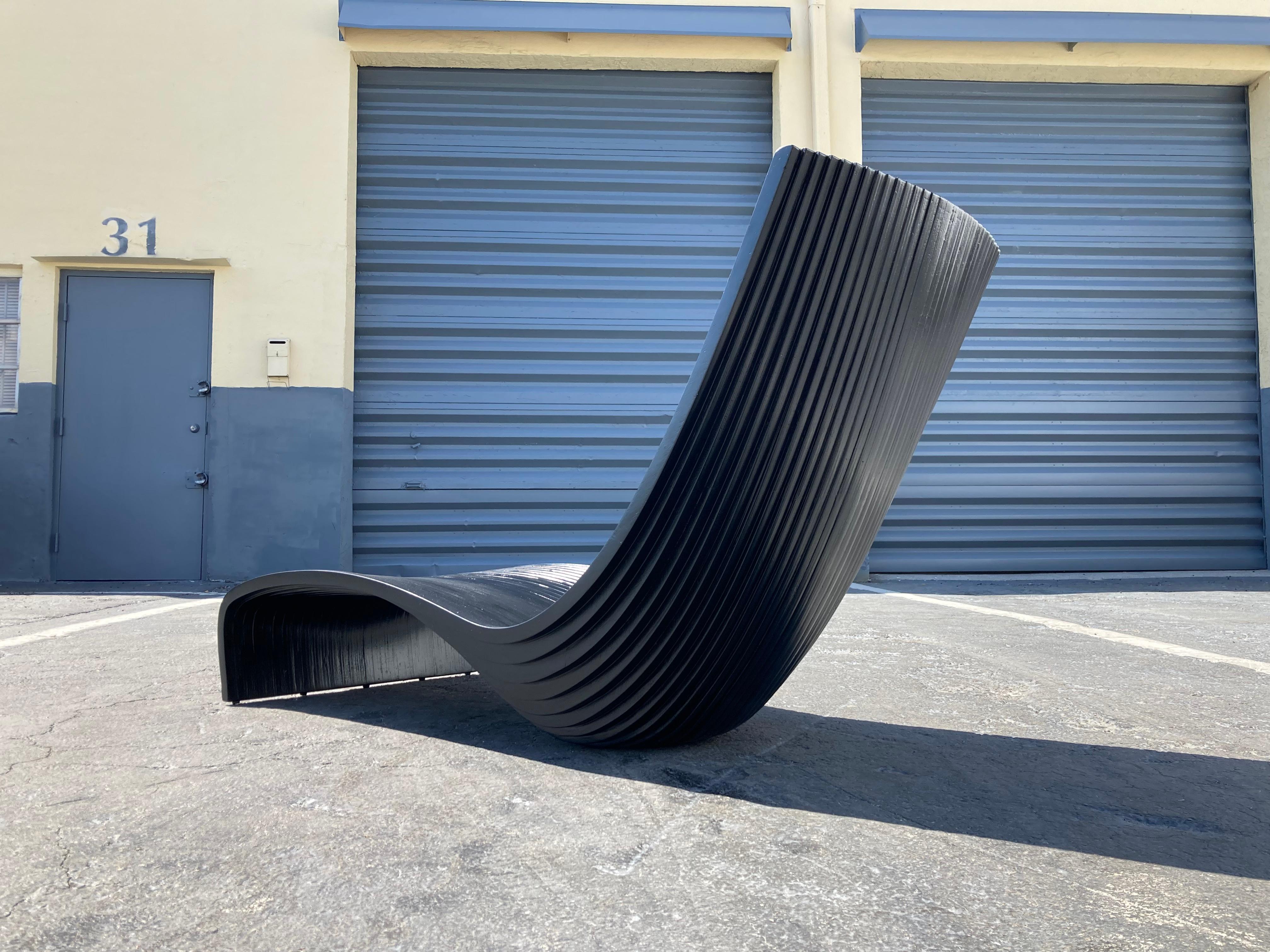 Silla Chaise Lolo negra de Piegatto Siglo XXI y contemporáneo en venta