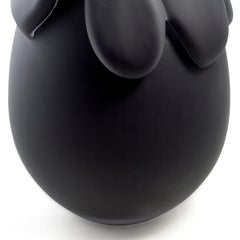 Glass object. Black Long Rose