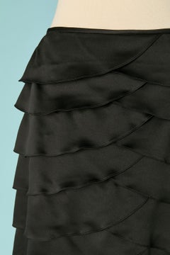 Black long skirt with ruffles LUISA SPAGNOLI