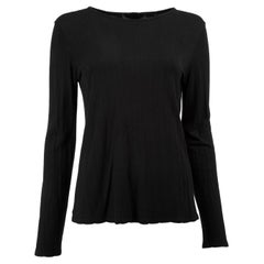Top negro de manga larga Talla M