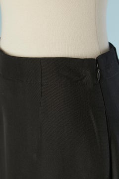 Black long straight wrap skirt CHRISTIAN DIOR