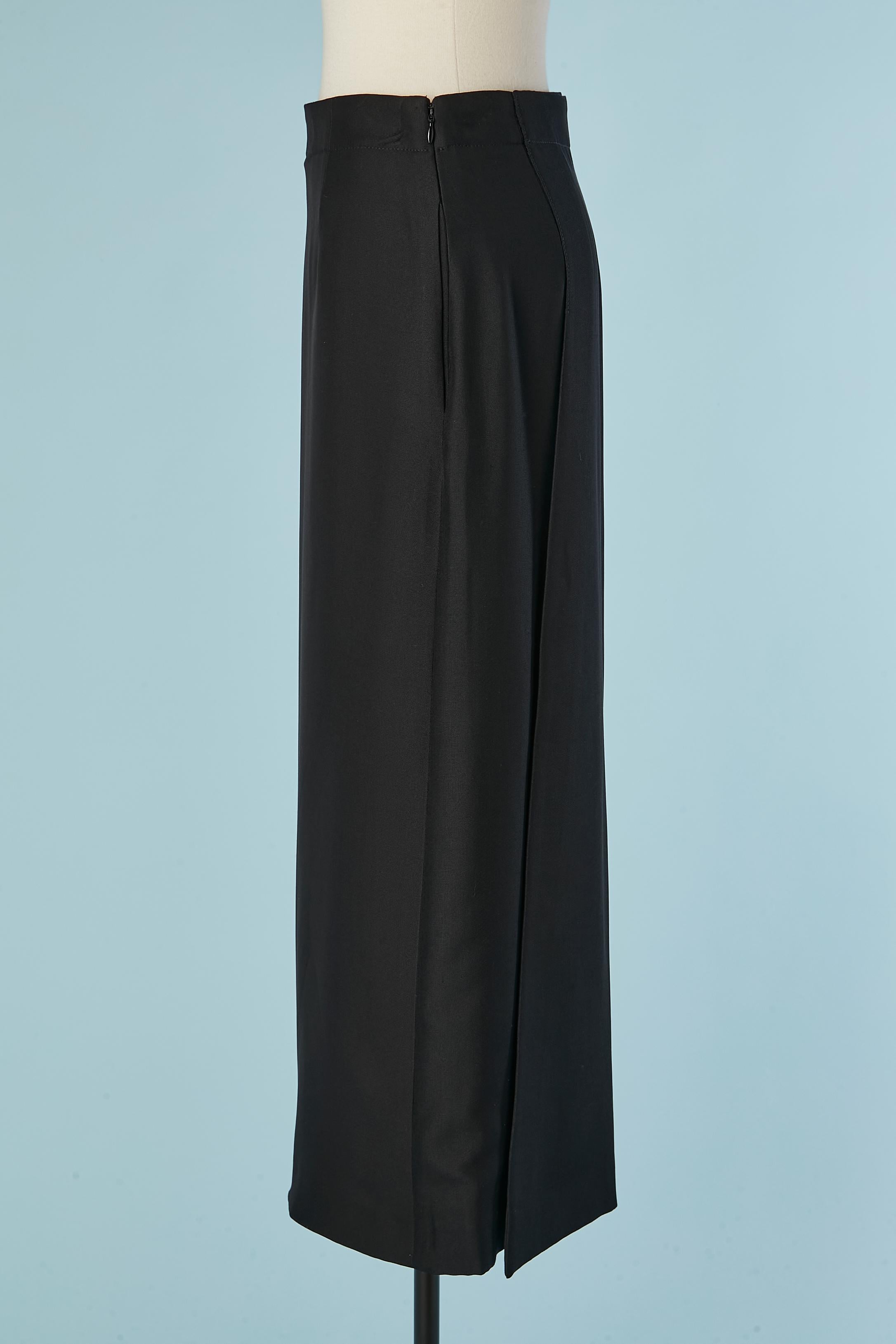 Nero Gonna nera lunga e dritta CHRISTIAN DIOR in vendita