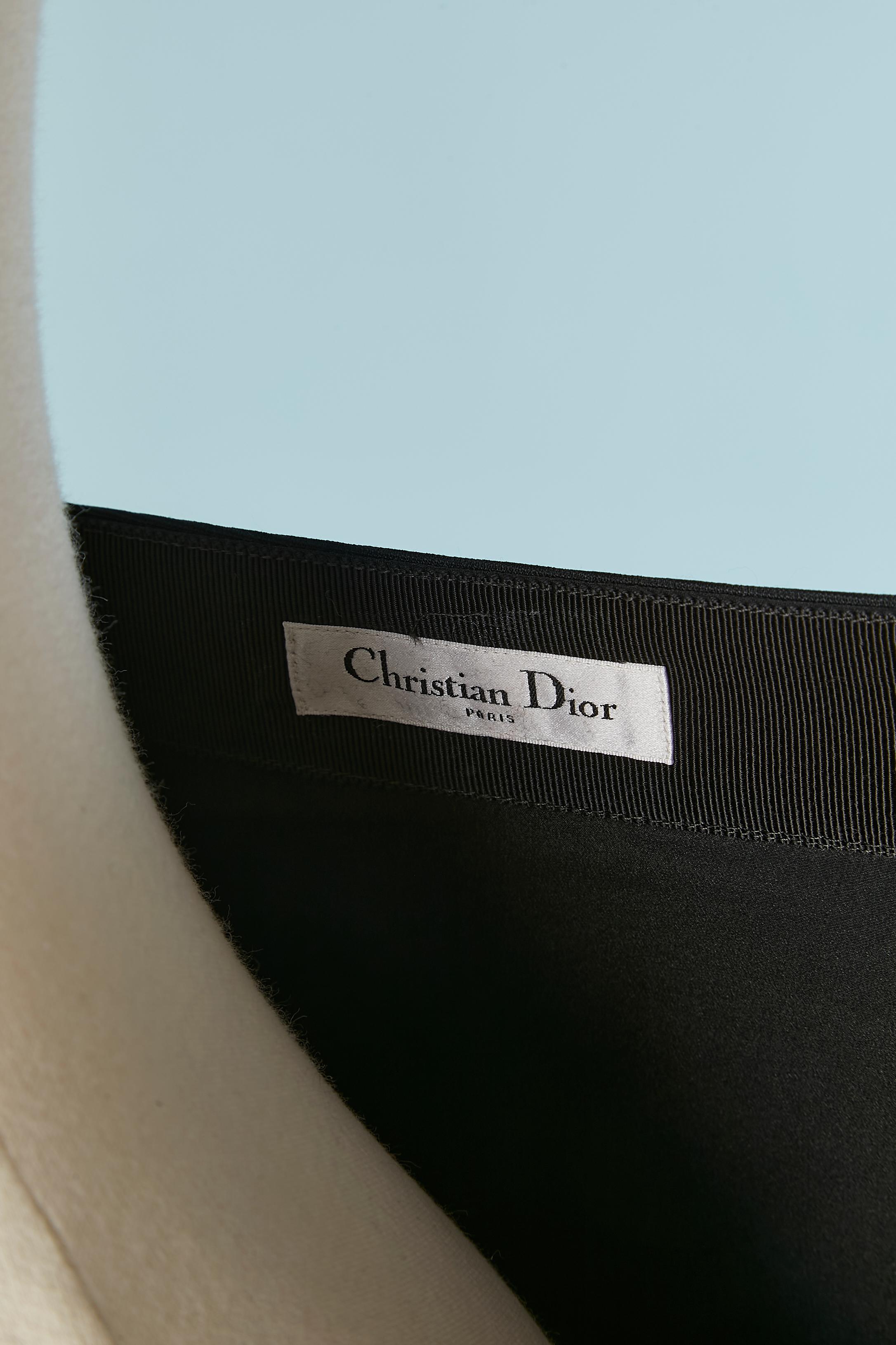 Donna Gonna nera lunga e dritta CHRISTIAN DIOR in vendita