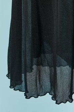 Black long stretch tulle skirt JEAN-PAUL GAULTIER SOLEIL