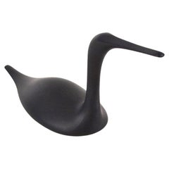Black Loon Porcelain Figure by Tapio Wirkkala for Rosenthal, 1970s