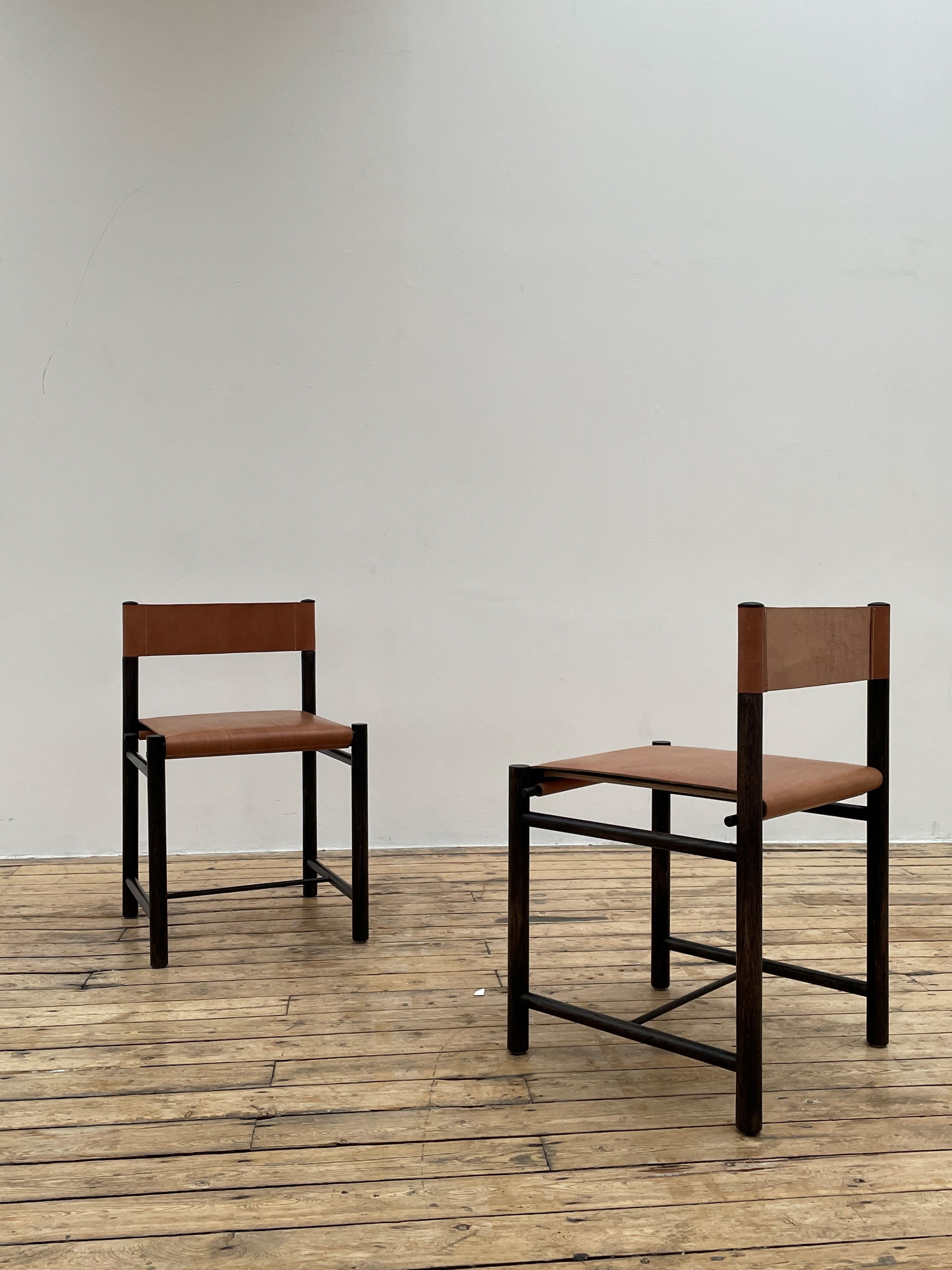 Modern Black Loop Chair by Fred Rigby Studio For Sale